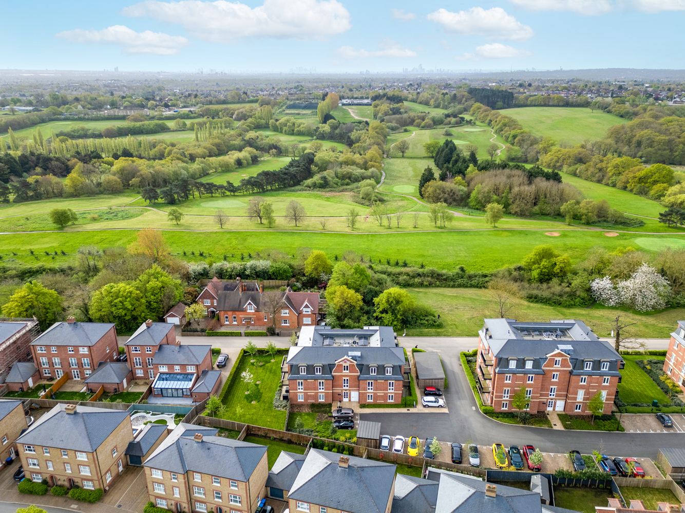 Aerial view of The Chase Collection at Trent Park