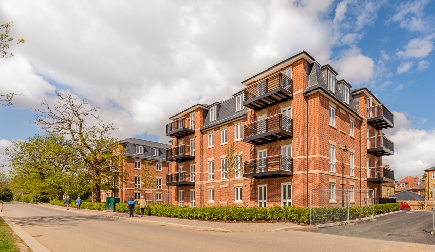 Exterior photo of the Trent Park apartments