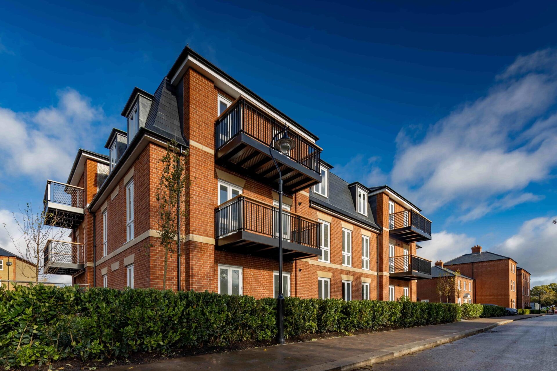 Exterior of 1, 2 & 3 Bedroom apartment The Chase Collection at Trent Park, Enfield
