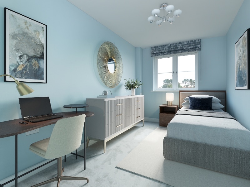 Interior dressed bedroom image