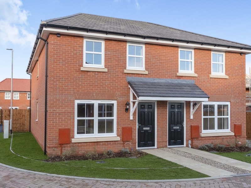 Exterior of actual plots 26 & 27 Two Bed Shared Ownership Houses at Old Stowmarket Road