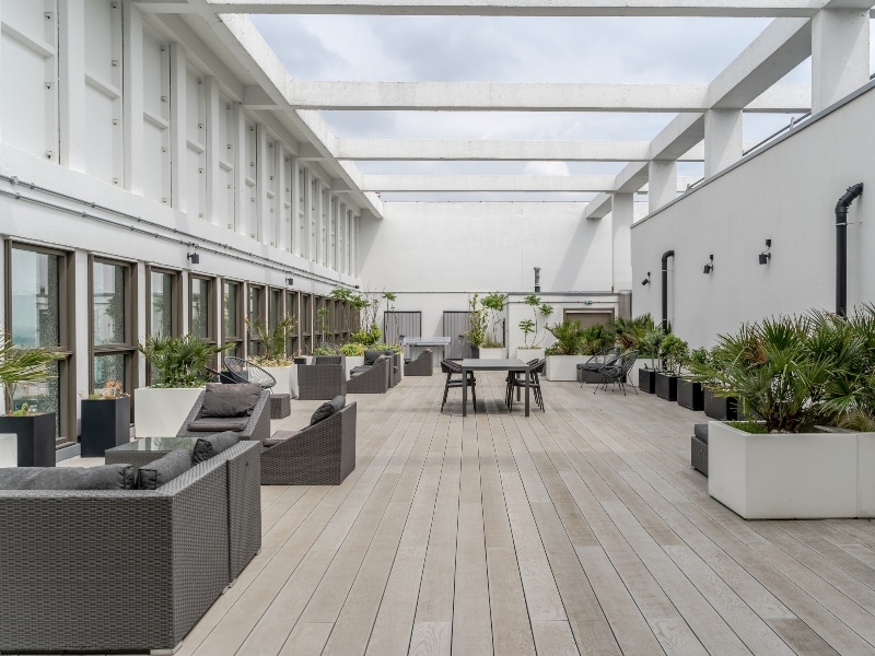 Roof terrace at Leon House
