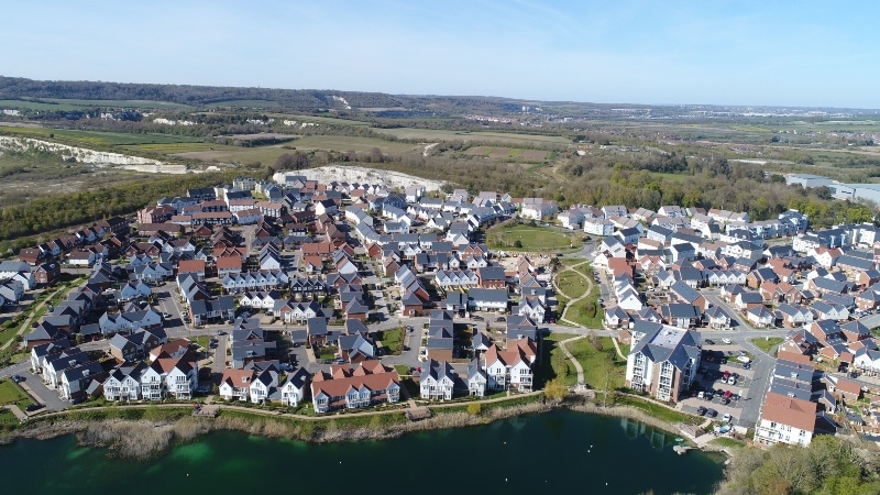 Holborough Lakes Aerial View