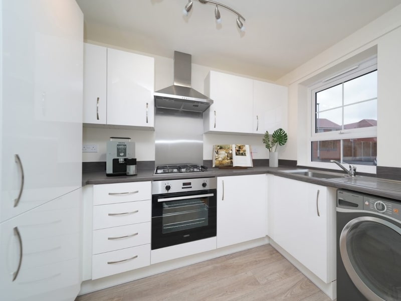 Kitchen CGI representation taken in a Two Bed shared ownership house from Legal & General Affordable Homes