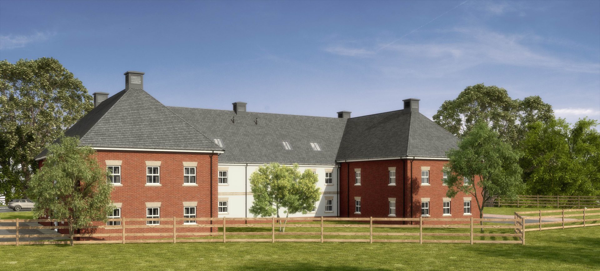 CGI representation of the apartments at Broadland Fields