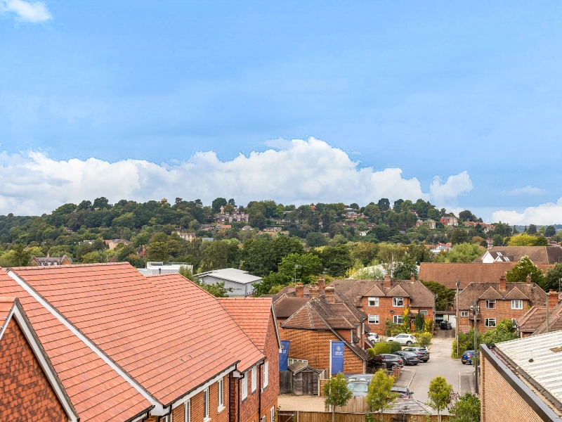 Balcony view from Plot 90, Pennicott Place Apartments, Godalming, Surrey