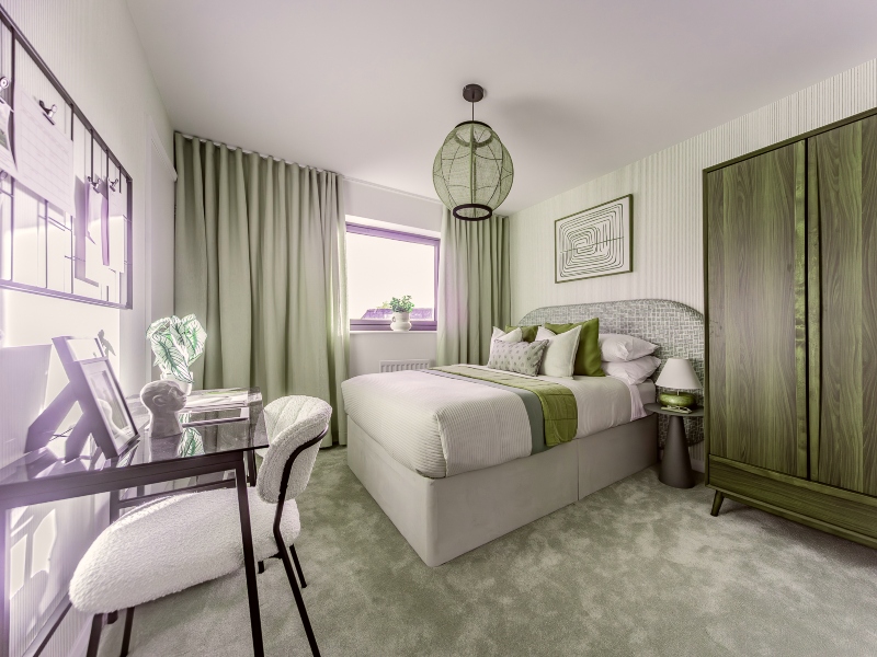 Interior view of the showhome second bedroom at Carter Meadows, .Latchingdon