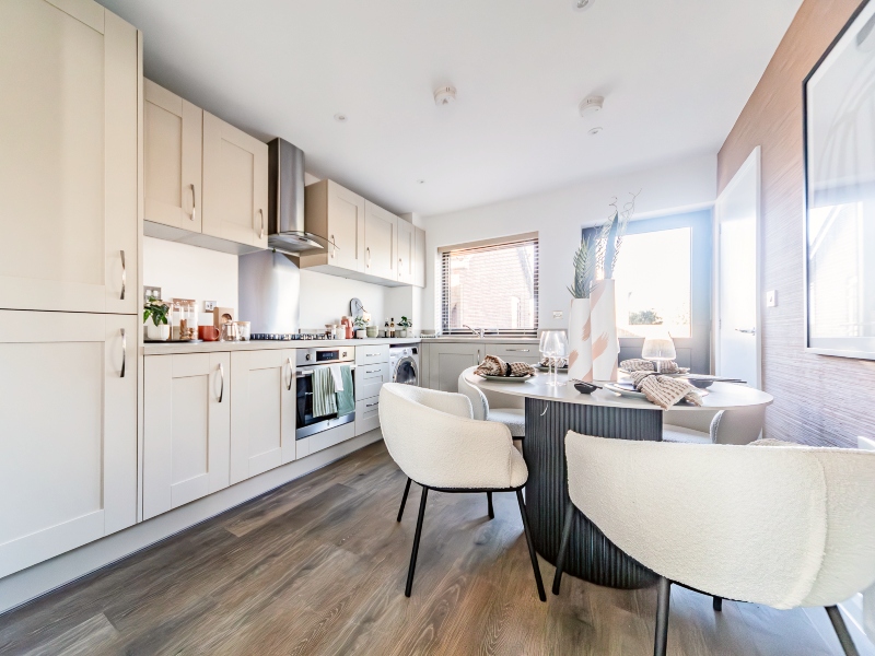Interior view of the showhome Kitchen at Carter Meadows, .Latchingdon