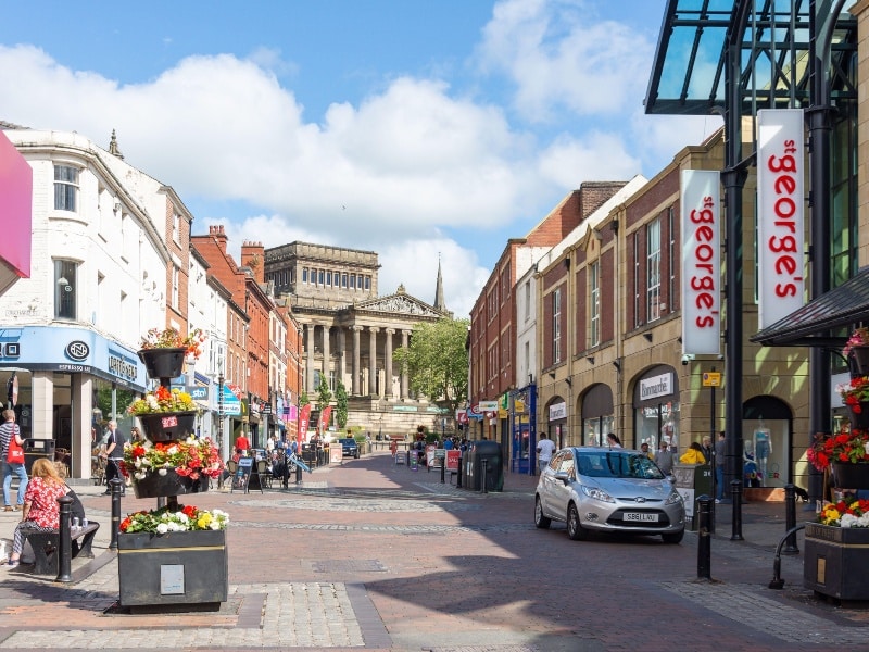 Photo of shops in Preston Town Centre