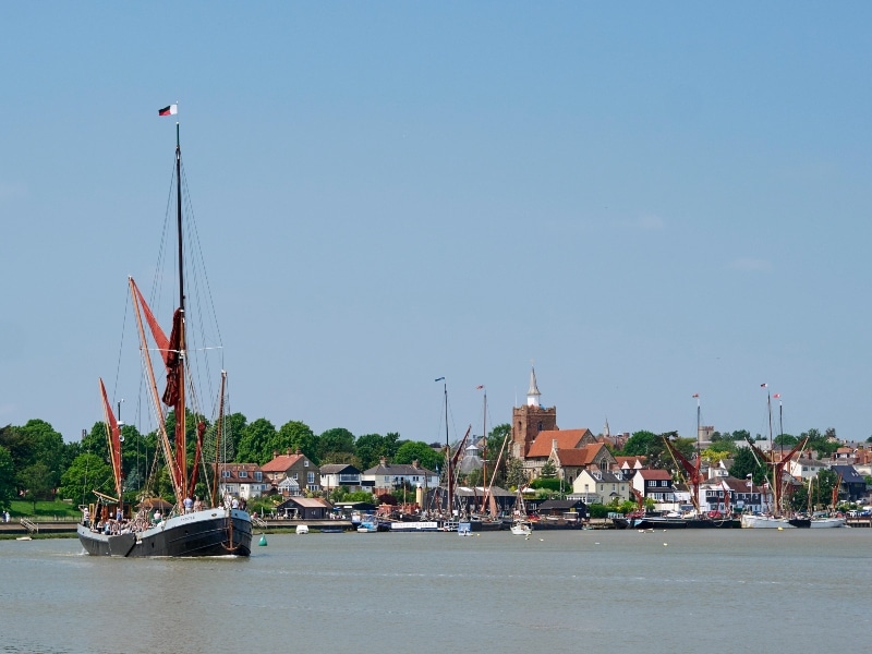 Exterior photo at The Quayside - River Blackwater & Thames Barges, Maldon, Essex,