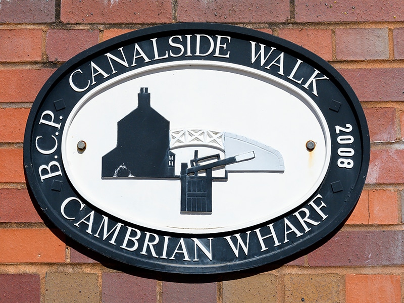 Canalside walk sign