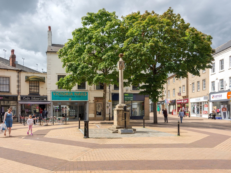 Buttercross Market Monument, West Gate, Mansfield, Nottinghamshire, England, United Kingdom
