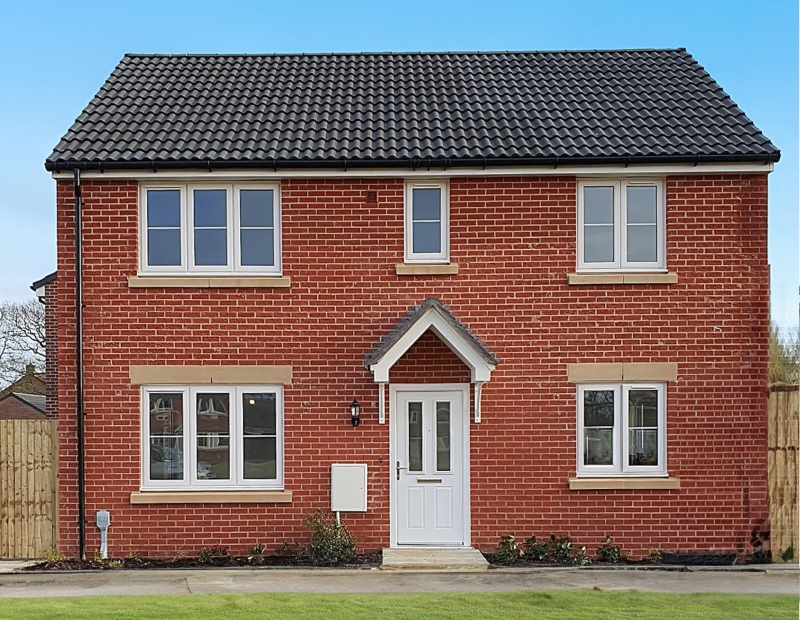 Exterior photo with pathway of the Shared Ownership house style at Oakcroft Chase, Hampshire