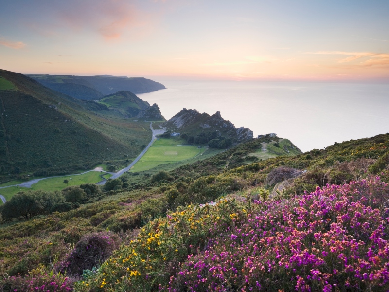 The Valley of Rocks from Hollerday Hill, Lynton. Exmoor National Park. Devon