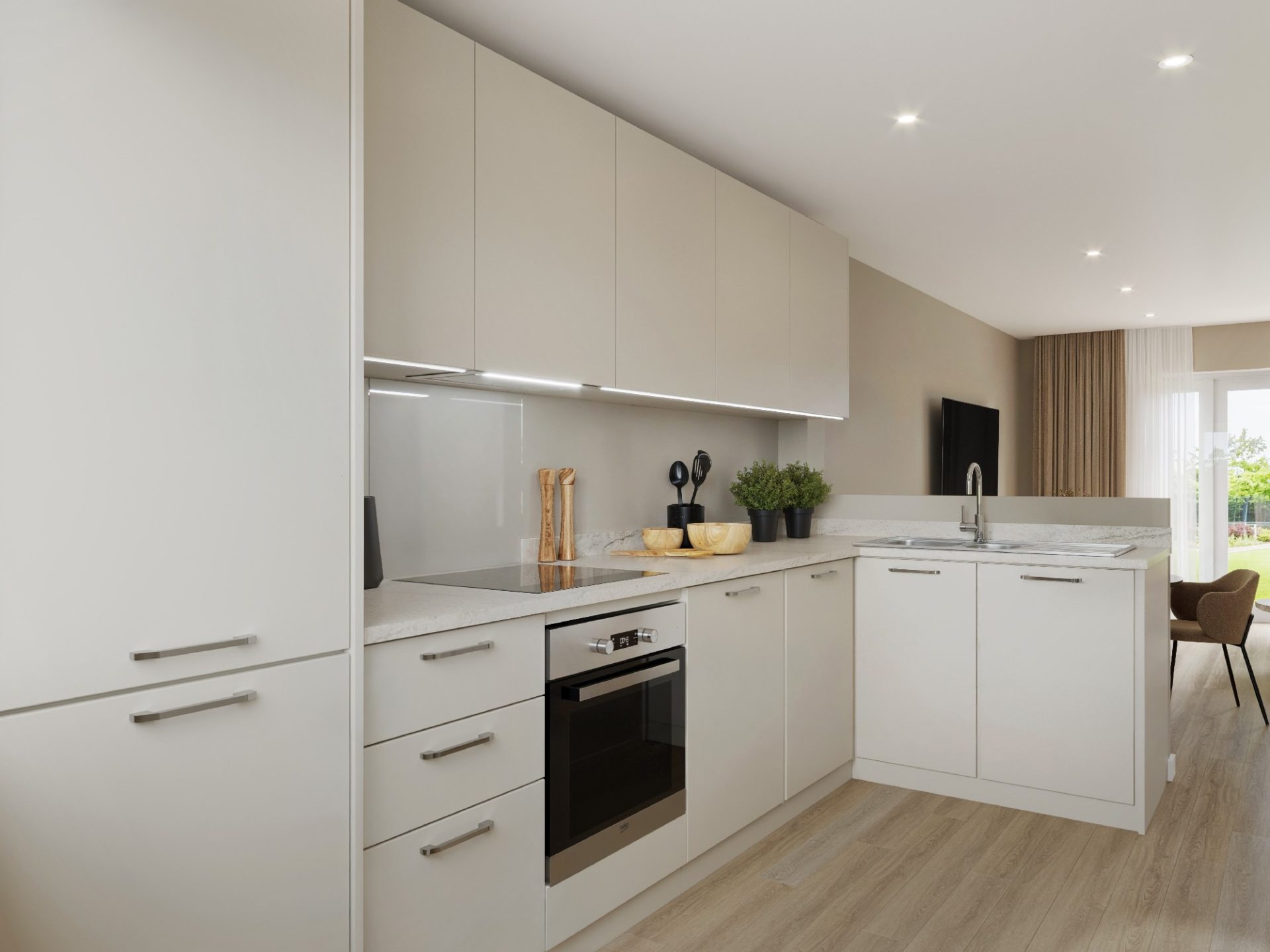 Kitchen of 2 bed house at Hart Grove