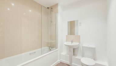 Photo of a CGI bathroom that represents a similar style to the specifications at Eaton Leys Buckinghamshire