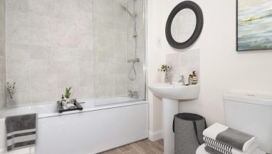 Photo taken in the bathroom of Plot 279 Clayhill Field Wigston