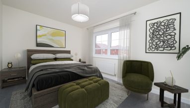 Bedroom CGI representation taken in a Two Bed shared ownership house from Legal & General Affordable Homes