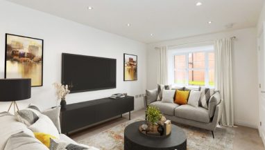 The lounge image shown is a CGI representation taken in an actual Three Bed House at Sandpiper Grange, a collection of new 2 & 3 bedroom Shared Ownership houses in Cottam, Lancashire from Legal & General Affordable Homes.