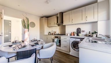 Interior view of the showhome Kitchen at Carter Meadows, .Latchingdon