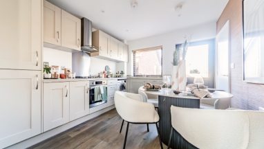 Interior view of the showhome Kitchen at Carter Meadows, .Latchingdon