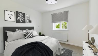 CGI bedroom image does not depict the actual development but represents a similar style to the specification at Westvale Park