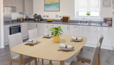 CGI kitchen image does not depict the actual development but represents a similar style to the specification at Westvale Park