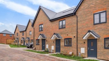 Exterior photo of plots 14,15 & 16, Two Bed Houses at The Pippins, Hamstreet