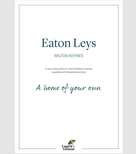 Brochure cover for Eaton Leys