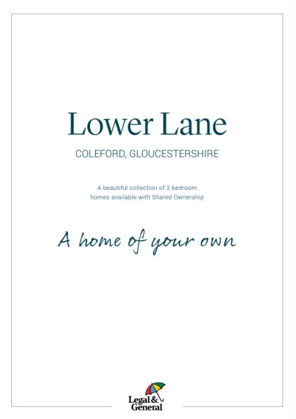 Lower Lane Brochure Cover