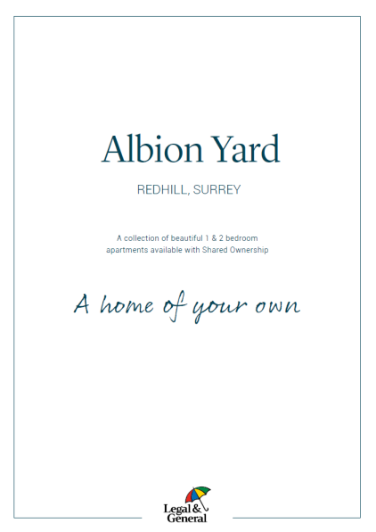 Albion Yard brochure cover
