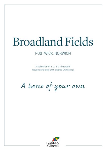 Broadland Fields Brochure Cover