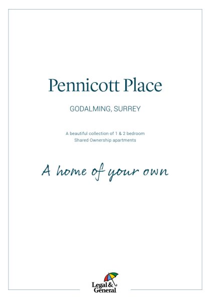Pennicott Place Brochure Cover