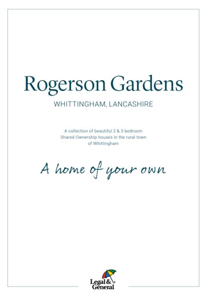 Rogerson Gardens Brochure Cover