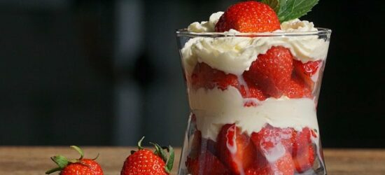 An image of strawberries and cream for the Strawberries & Cream event on Saturday 3rd July at Trent Park, in Enfield North London.