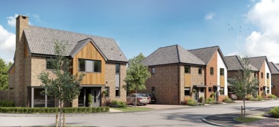CGI street scene for Bridgemans Farm, a collection of new 2, 3 & 4 bedroom Shared Ownership houses in Latchingdon, Essex from Legal & General Affordable Homes.