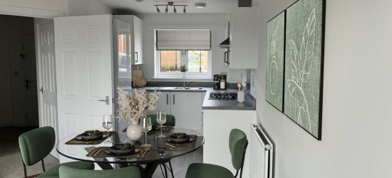 Kitchen and dining area at Clarence Place