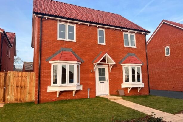 Front exterior shot of a Four bed Shared ownership House at Broadland Fields, Norwich, from Legal and General Affordable Homes