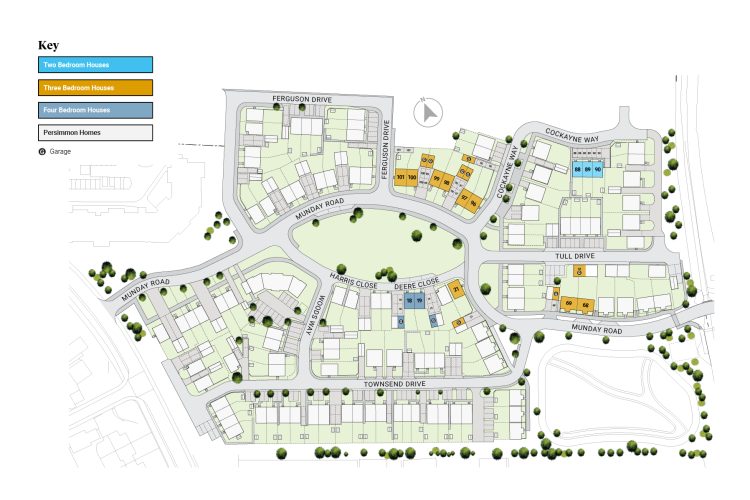 Site plan of Manor Gardens