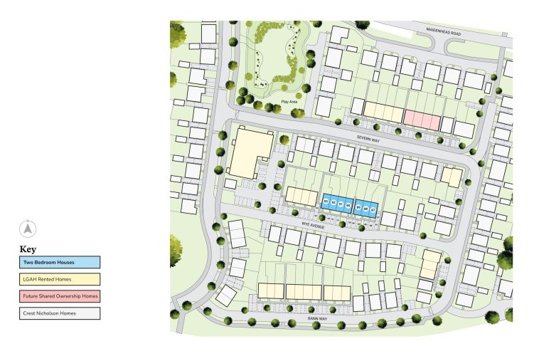 Site plan of Windsor Gate