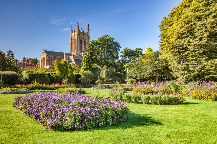 Bury St Edmunds Cathedral and Abbey Gardens,